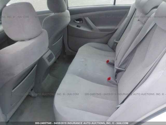4T1BE46K78U792934 - 2008 TOYOTA CAMRY CE/LE/XLE/SE WHITE photo 8
