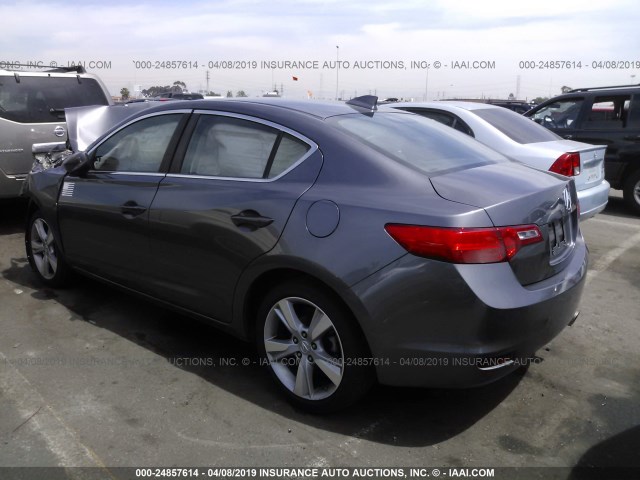 19VDE1F76FE007251 - 2015 ACURA ILX 20 TECH GRAY photo 3