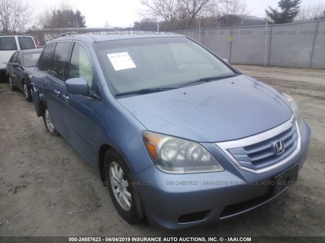 5FNRL387X8B011862 - 2008 HONDA ODYSSEY EXL Light Blue photo 1