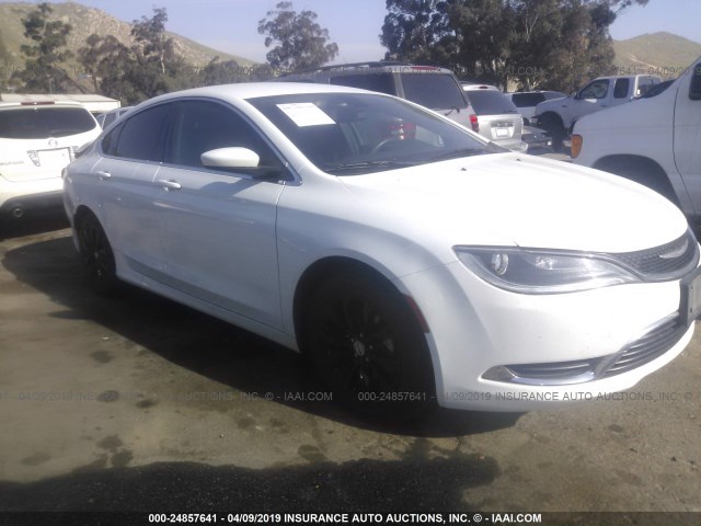 1C3CCCAB9FN537617 - 2015 CHRYSLER 200 LIMITED WHITE photo 1