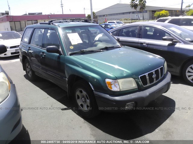 JF1SF63551H764632 - 2001 SUBARU FORESTER L GREEN photo 1