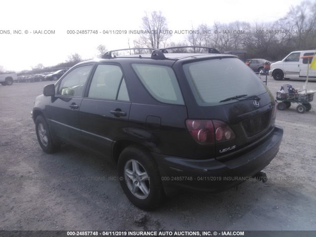 JT6HF10U5X0062392 - 1999 LEXUS RX 300 BLACK photo 3