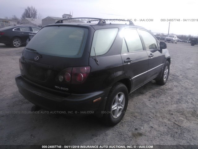 JT6HF10U5X0062392 - 1999 LEXUS RX 300 BLACK photo 4