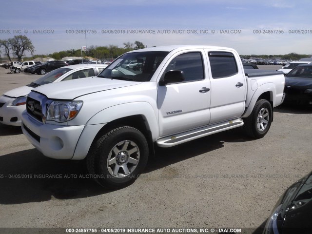 5TEJU62N66Z309971 - 2006 TOYOTA TACOMA DOUBLE CAB PRERUNNER WHITE photo 2