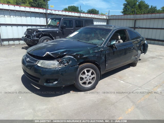 2T1CG22P6YC286243 - 2000 TOYOTA CAMRY SOLARA SE GREEN photo 2