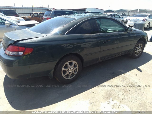 2T1CG22P6YC286243 - 2000 TOYOTA CAMRY SOLARA SE GREEN photo 4