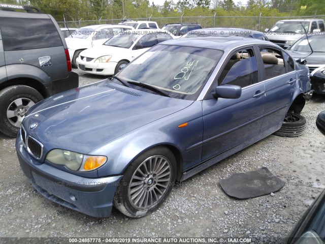 WBAEV53422KM16851 - 2002 BMW 330 I BLUE photo 2