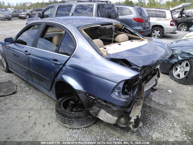 WBAEV53422KM16851 - 2002 BMW 330 I BLUE photo 3