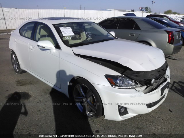 JTHBF5C29C5167836 - 2012 LEXUS IS 250 WHITE photo 1