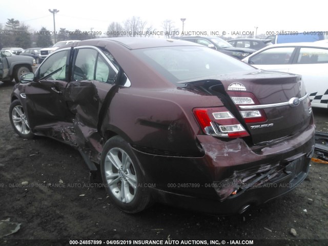 1FAHP2E89FG113914 - 2015 FORD TAURUS SEL MAROON photo 3