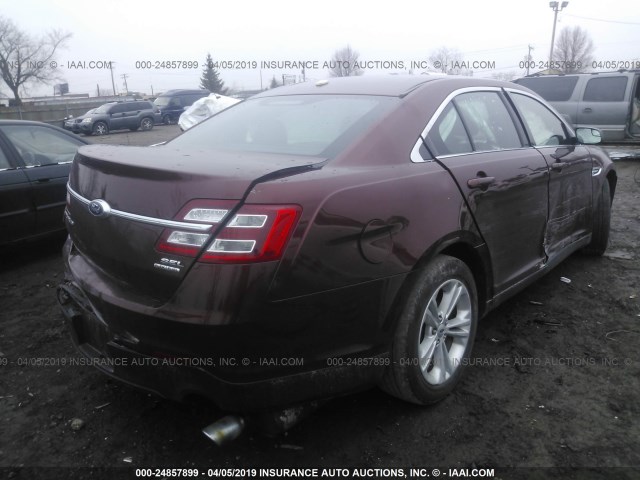 1FAHP2E89FG113914 - 2015 FORD TAURUS SEL MAROON photo 4