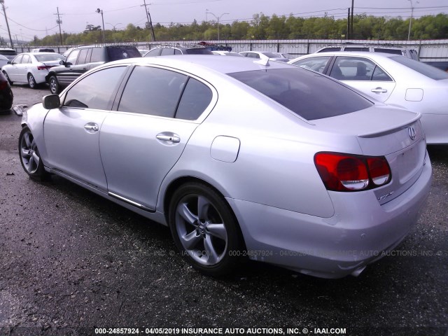 JTHBL96S985001335 - 2008 LEXUS GS 460 SILVER photo 3