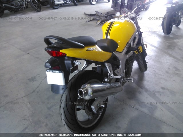 JS1VP52A022100816 - 2002 SUZUKI SV650 S YELLOW photo 4