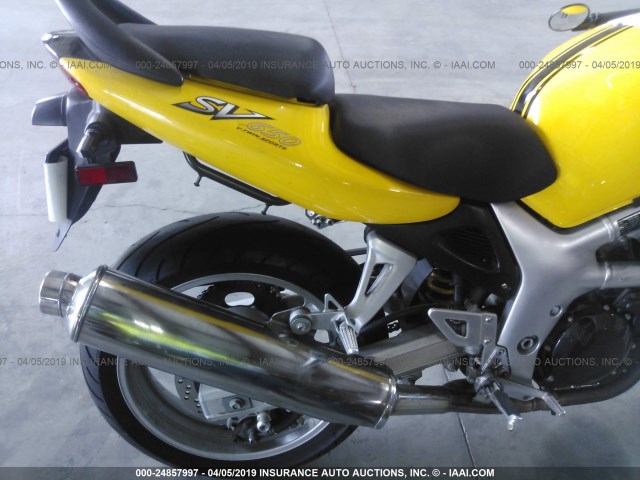 JS1VP52A022100816 - 2002 SUZUKI SV650 S YELLOW photo 6