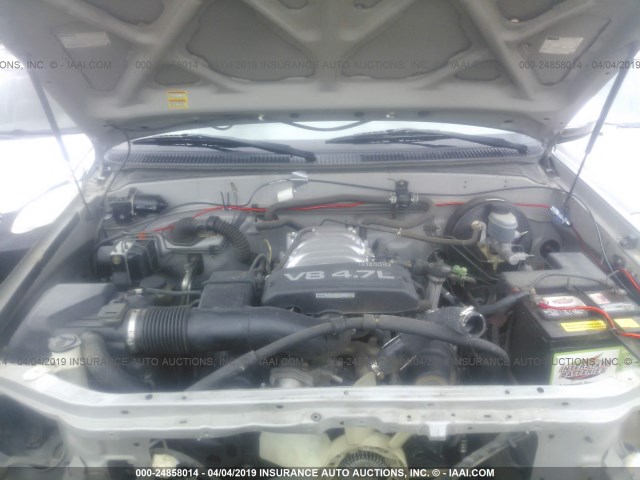 5TBRT34123S391598 - 2003 TOYOTA TUNDRA ACCESS CAB SR5 SILVER photo 10