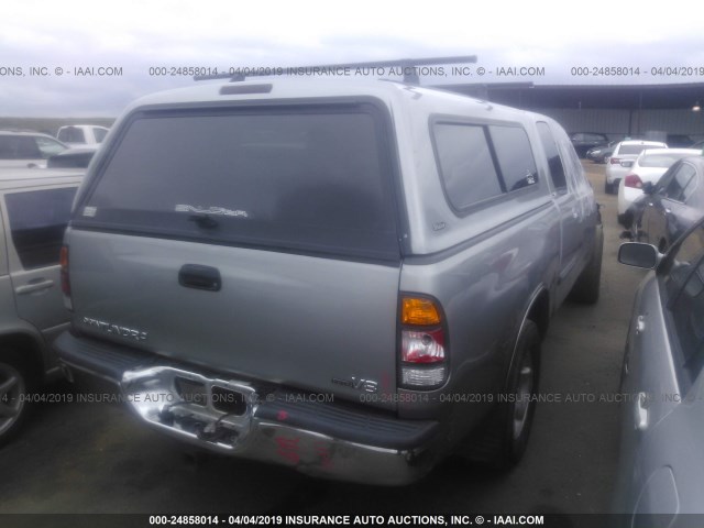 5TBRT34123S391598 - 2003 TOYOTA TUNDRA ACCESS CAB SR5 SILVER photo 4