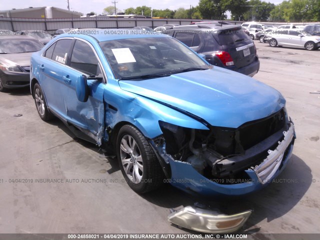 1FAHP2EW9BG136022 - 2011 FORD TAURUS SEL BLUE photo 1