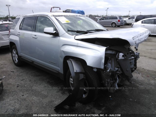 2GKALMEK1F6265656 - 2015 GMC TERRAIN SLE SILVER photo 1