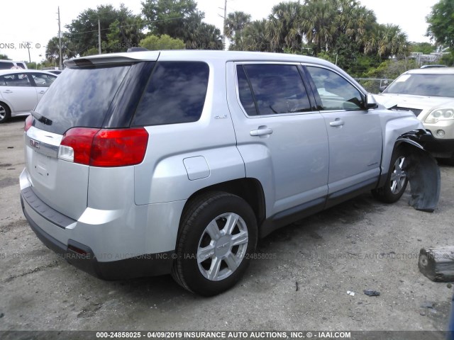 2GKALMEK1F6265656 - 2015 GMC TERRAIN SLE SILVER photo 4