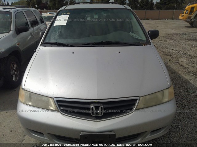 2HKRL18502H542774 - 2002 HONDA ODYSSEY LX SILVER photo 6