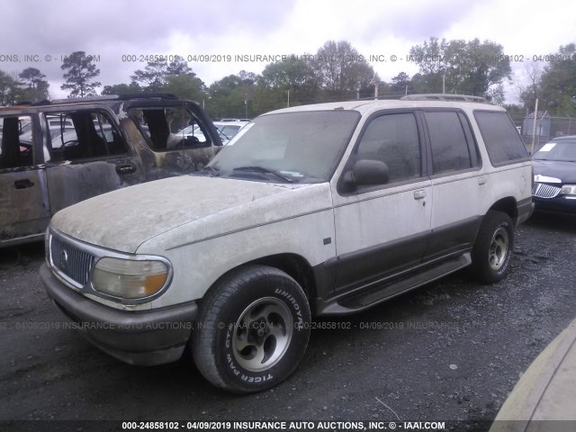 4M2DU52P5VUJ15474 - 1997 MERCURY MOUNTAINEER  WHITE photo 2