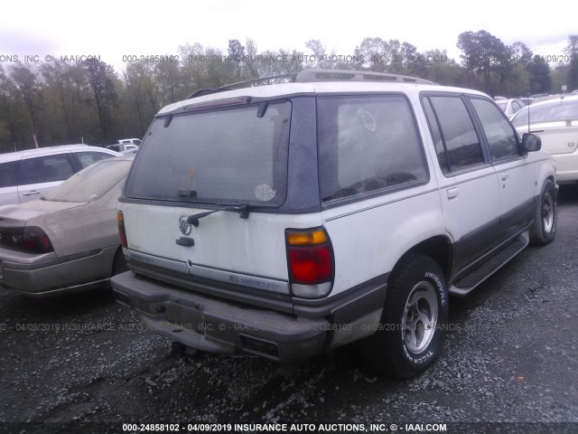 4M2DU52P5VUJ15474 - 1997 MERCURY MOUNTAINEER  WHITE photo 4