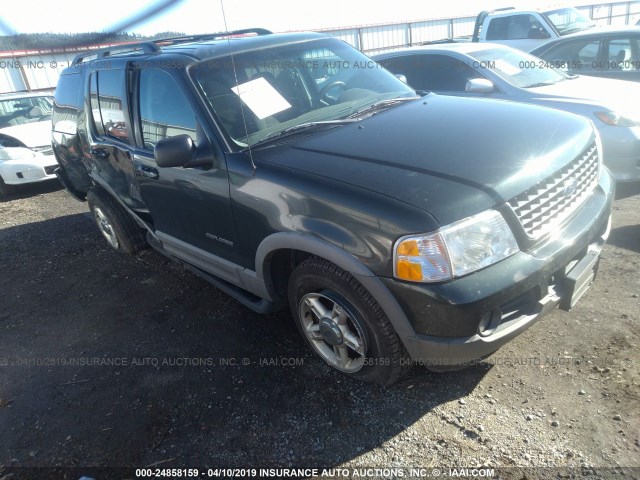 1FMZU73E12UC93216 - 2002 FORD EXPLORER XLT GREEN photo 1