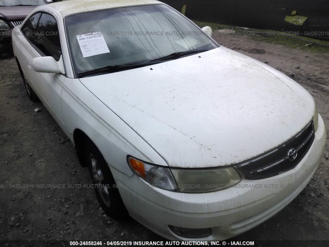 2T1CG22P21C466244 - 2001 TOYOTA CAMRY SOLARA SE WHITE photo 1