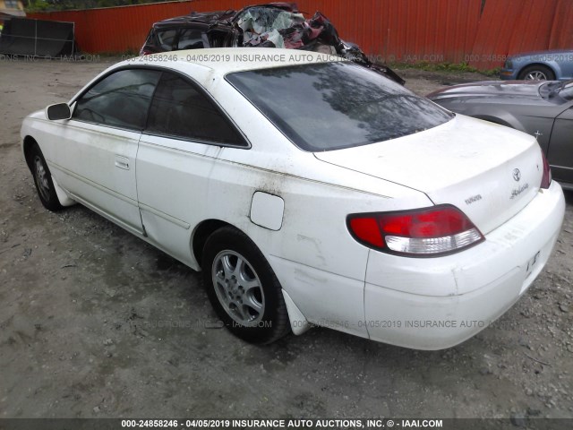 2T1CG22P21C466244 - 2001 TOYOTA CAMRY SOLARA SE WHITE photo 3