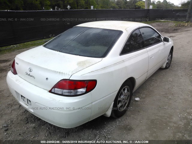 2T1CG22P21C466244 - 2001 TOYOTA CAMRY SOLARA SE WHITE photo 4