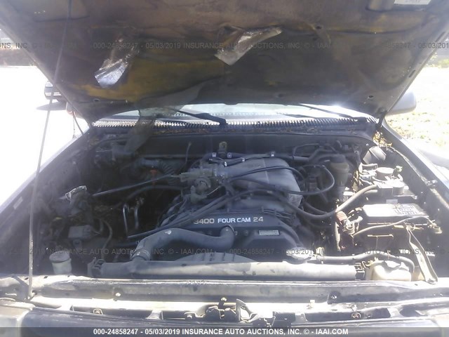 5TESN92N1YZ706123 - 2000 TOYOTA TACOMA XTRACAB PRERUNNER შავი ფოტო 10
