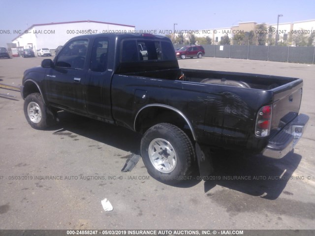 5TESN92N1YZ706123 - 2000 TOYOTA TACOMA XTRACAB PRERUNNER BLACK photo 3