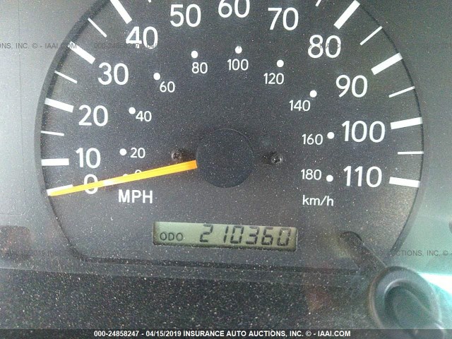 5TESN92N1YZ706123 - 2000 TOYOTA TACOMA XTRACAB PRERUNNER შავი ფოტო 7