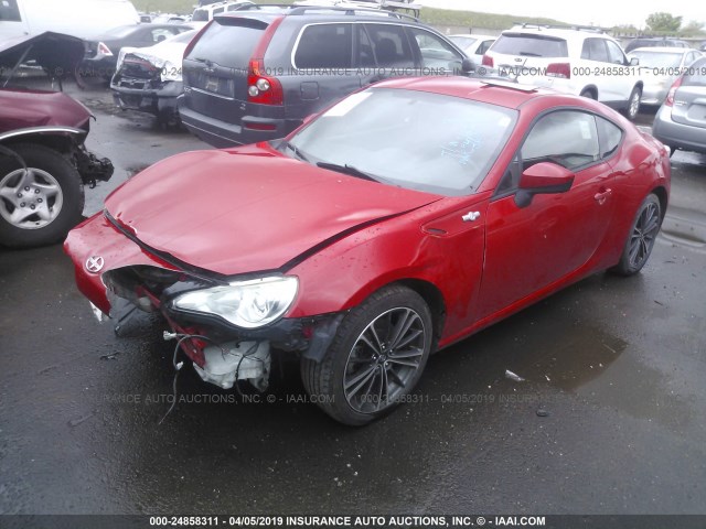 JF1ZNAA19E9701098 - 2014 TOYOTA SCION FR-S RED photo 2