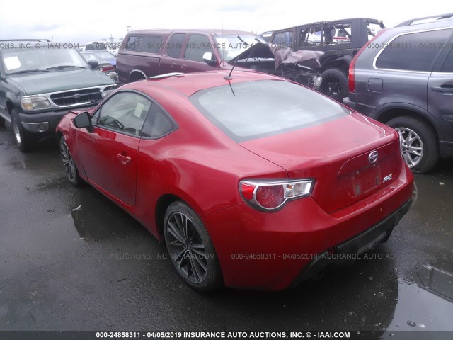 JF1ZNAA19E9701098 - 2014 TOYOTA SCION FR-S RED photo 3