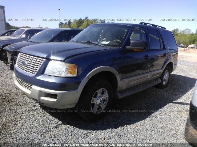 1FMFU18595LA91033 - 2005 FORD EXPEDITION EDDIE BAUER Light Blue photo 2