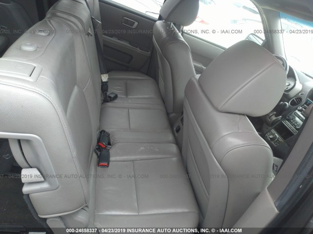 5FNYF4H7XCB008350 - 2012 HONDA PILOT EXLN GRAY photo 8