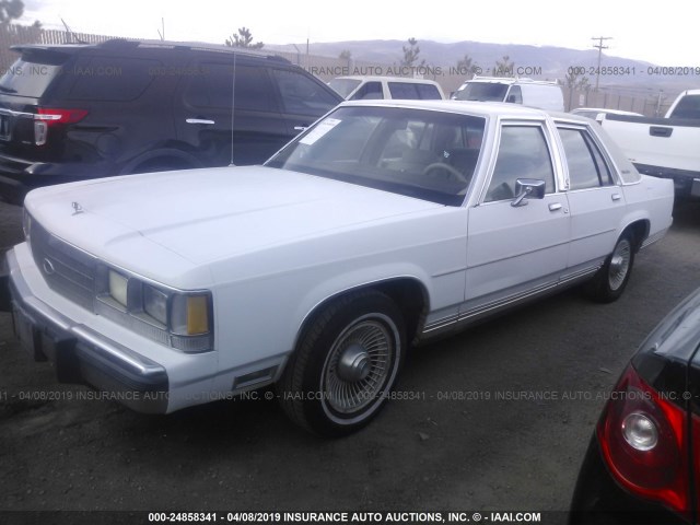 2FACP74F1MX111797 - 1991 FORD CROWN VICTORIA LX WHITE photo 2