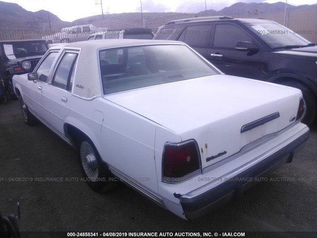 2FACP74F1MX111797 - 1991 FORD CROWN VICTORIA LX WHITE photo 3