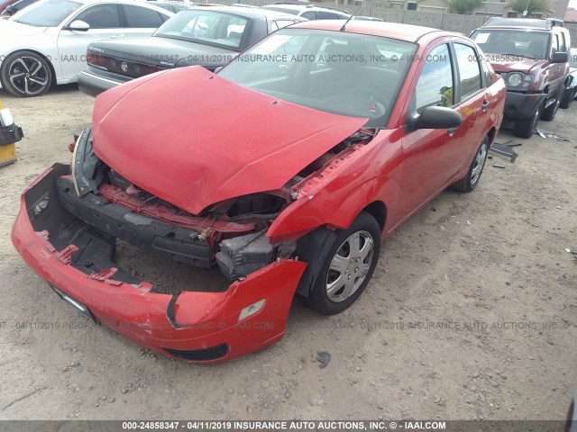 1FAFP34N77W227390 - 2007 FORD FOCUS ZX4/S/SE/SES RED photo 2