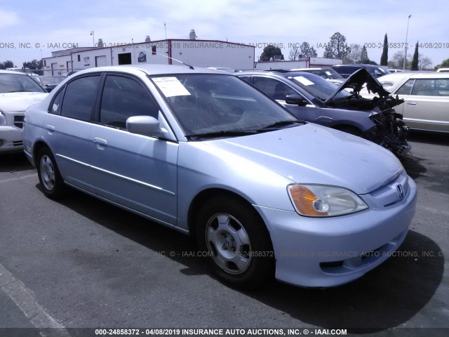 JHMES966X3S022613 - 2003 HONDA CIVIC HYBRID BLUE photo 1