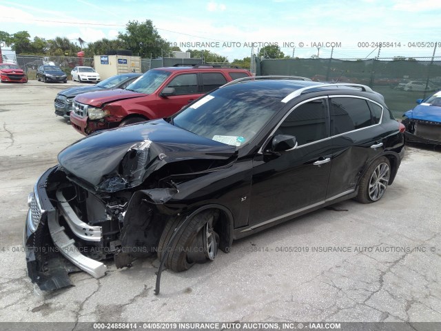 JN1BJ0RP8HM381237 - 2017 INFINITI QX50 BLACK photo 2