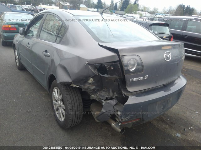 JM1BK324071675274 - 2007 MAZDA 3 S GRAY photo 3