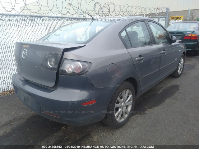 JM1BK324071675274 - 2007 MAZDA 3 S GRAY photo 4