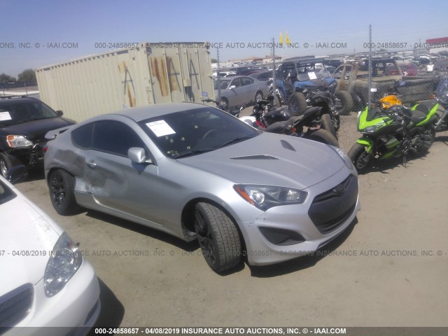 KMHHT6KD1DU109073 - 2013 HYUNDAI GENESIS COUPE 2.0T SILVER photo 1