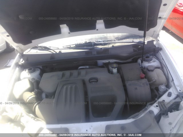 1G2AS18H497160924 - 2009 PONTIAC G5 WHITE photo 10