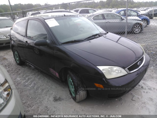 1FAFP31NX7W108186 - 2007 FORD FOCUS ZX3/S/SE/SES BLACK photo 1