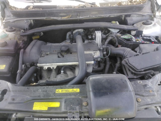 YV1CZ59H641063879 - 2004 VOLVO XC90 SILVER photo 10