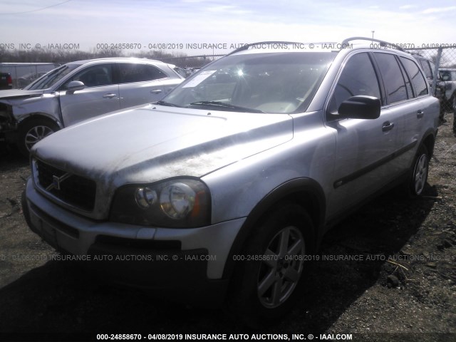 YV1CZ59H641063879 - 2004 VOLVO XC90 SILVER photo 2