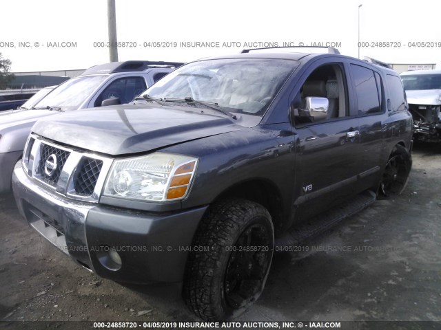 5N1AA08A06N719528 - 2006 NISSAN ARMADA SE/LE GRAY photo 2